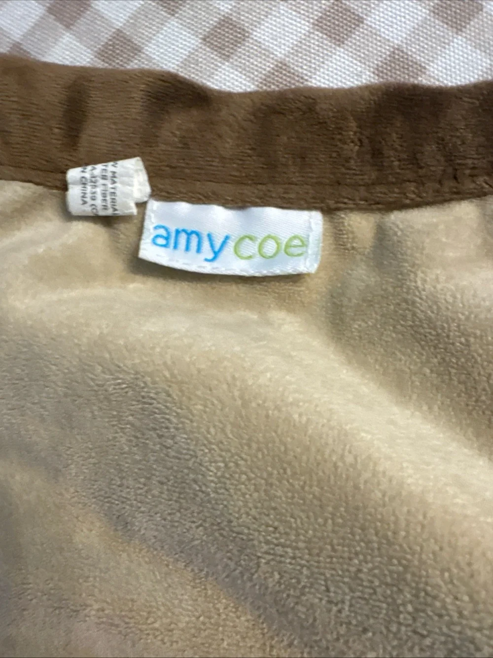 Amy coe Brown & Tan Lion Lovey Blanket for Kids